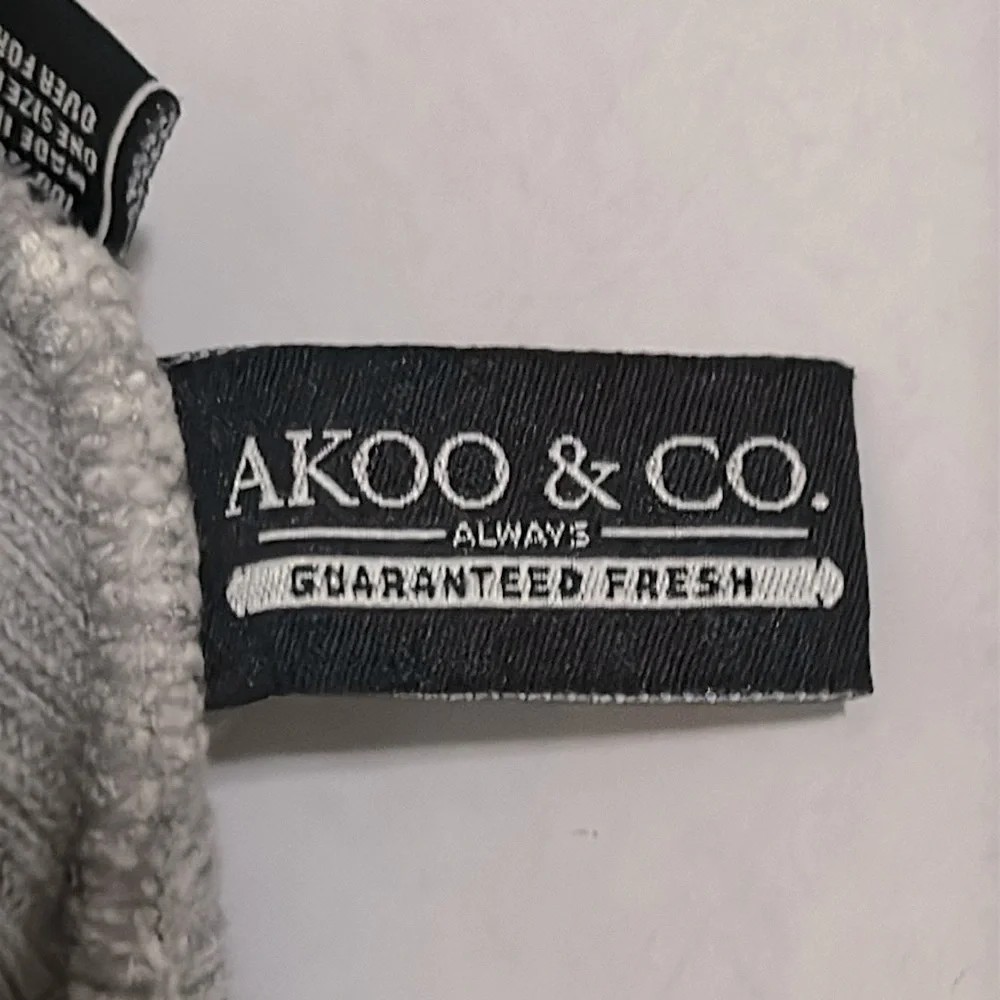 AKOO striped Pom Pom BEANIE FOR MEN NWOT